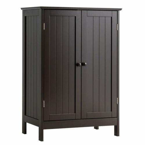 Bathroom Floor Storage Double Door Cupboard Cabinet - Lot 97