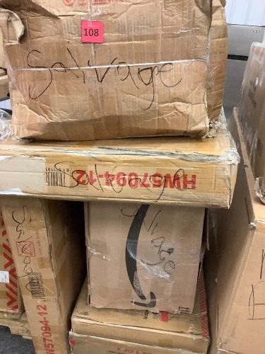 Pallet of Salvage, Presorted Items May Be Broken, Damaged or Have Missing Pieces - Lot 108