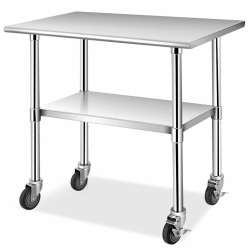 Nsf Stainless Steel Commercial Kitchen Prep & Work Table - Lot 118