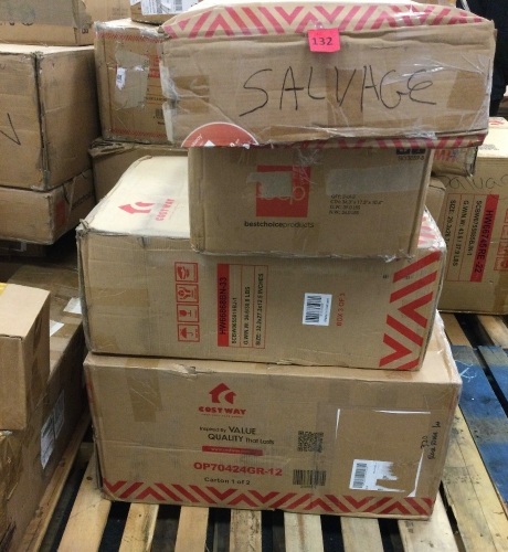 Pallet of Salvage, Presorted Items May Be Broken, Damaged or Have Missing Pieces - Lot 132
