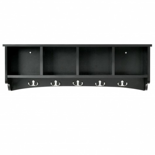 Hanging Entryway Shelf Coat Rack Wall Mounted Storage Cabinets - Lot 157