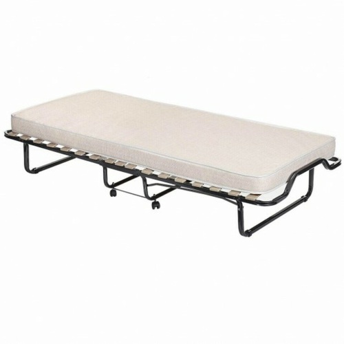 Folding Rollaway Bed Extra Guest With Memory Foam Mattress - Lot 194