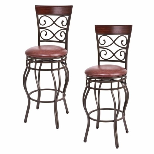Set Of 2 Swivel Padded Bar Stools - Lot 197