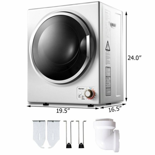 Wall Mounted Stainless Steel Compact Electric Clothes Dryer - Lot 198