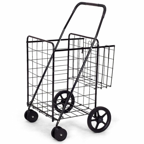 Jumbo Basket For Grocery Laundry Travel W/ Swivel Wheels - Lot 200