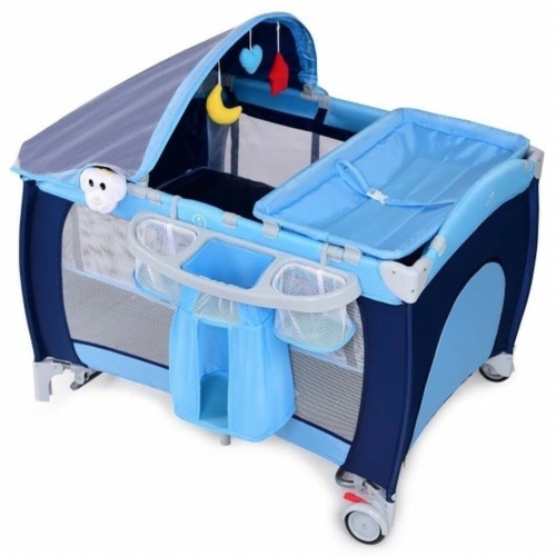 Foldable Baby Crib Playpen With Mosquito Net And Bag - Lot 217