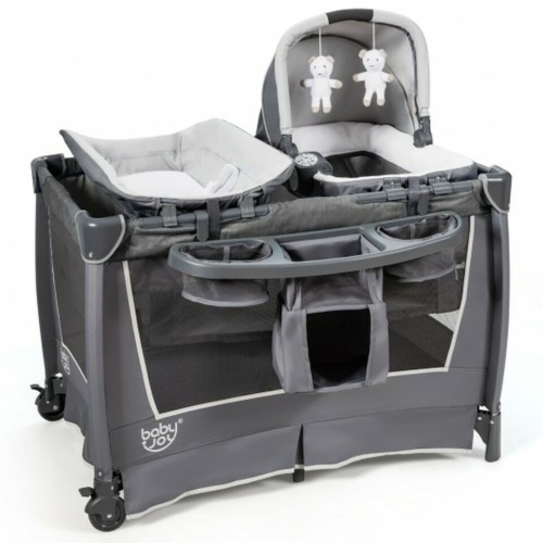 4-In-1 Convertible Portable Baby Play Yard With Toys And Music Player - Lot 225