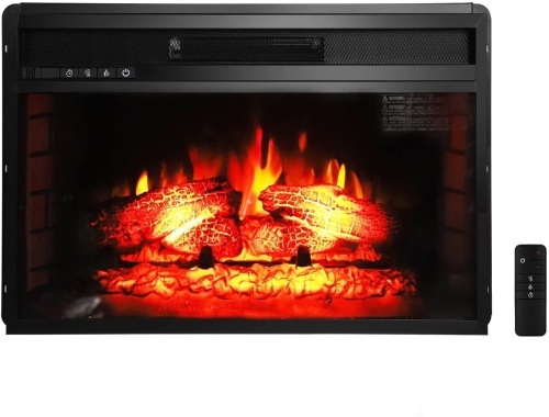 5200BTU 26" Recessed Electric Fireplace Insert w/ Remote Control, Timer - Lot 263