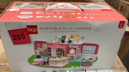 Camper Van Playset Pretend Play Dollhouse with Tiny Critters - Lot 265
