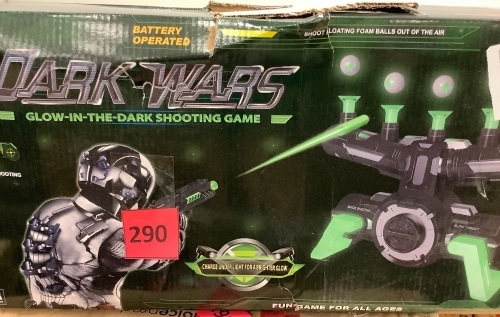 Glow-in-the-Dark Floating Target & Gun Set w/ 24 Darts, 20 Targets - Lot 290