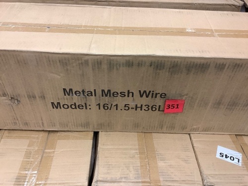 Metal Wire Mesh - 1.5", 16 Gauge, 36"x50" - Lot 351