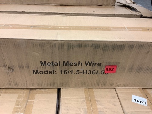 Metal Wire Mesh - 1.5", 16 Gauge, 36"x50" - Lot 352