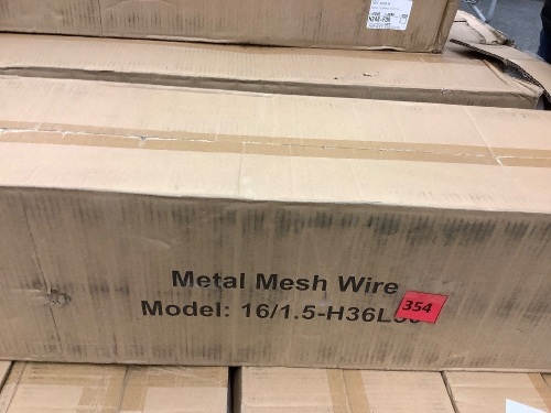 Metal Wire Mesh - 1.5", 16 Gauge, 36"x50" - Lot 354