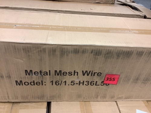 Metal Wire Mesh - 1.5", 16 Gauge, 36"x50" - Lot 355