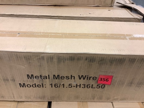 Metal Wire Mesh - 1.5", 16 Gauge, 36"x50" - Lot 356