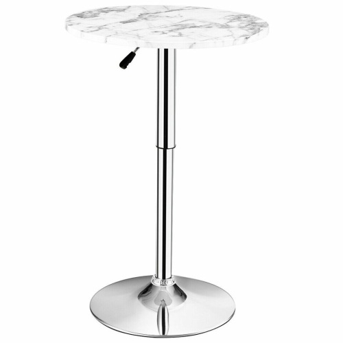 Round Height Adjustable Bistro Bar Table - Lot 421