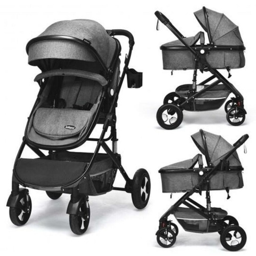 2 In 1 High Landscape Convertible Reversible Bassinet Pram - Lot 422