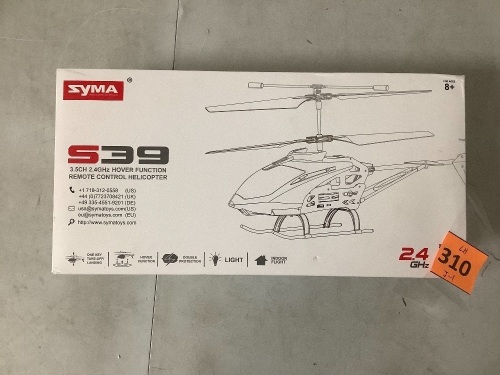 s39 Rc Helicopter - Lot 310
