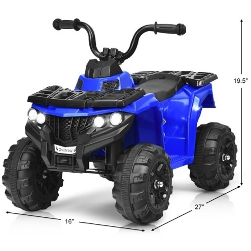 Kids Ride On ATV Quad 4 Wheeler Electric Toy Car 6V Battery Power Led Lights - Lot 318