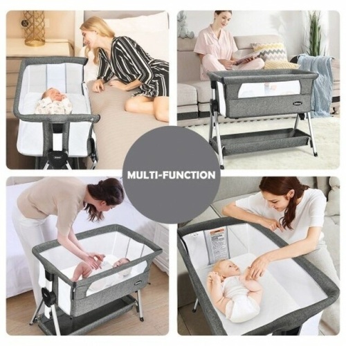 Adjustable Baby Bedside Crib With Large Storage - Lot 375