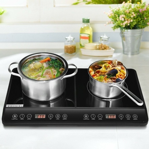 1800W Countertop Burner Electric Dual Digital Induction Cooker EP24119 - Lot 400