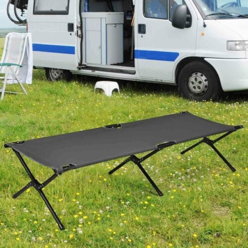 Adults Kids Folding Camping Cot - Lot 404
