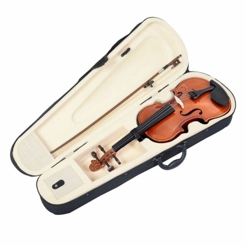 4/4 Full Size Acoustic Violin With Case - Lot 406
