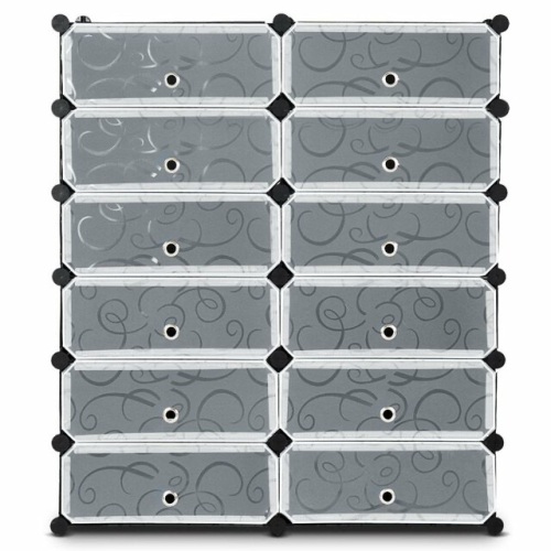 12 Cubes Portable Shoe Rack - Lot 442