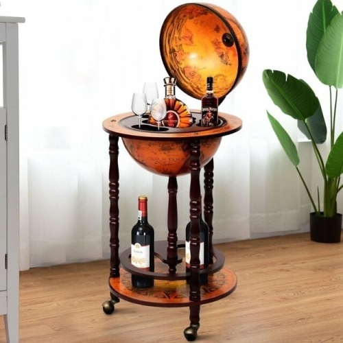 Vintage Globe Wine Stand Bottle Rack - Lot 454