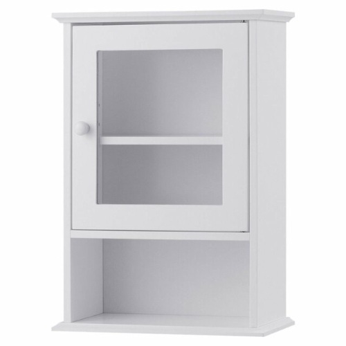 Bathroom Wall Mounted Adjustable Hanging Storage Medicine Cabinet - Lot 458