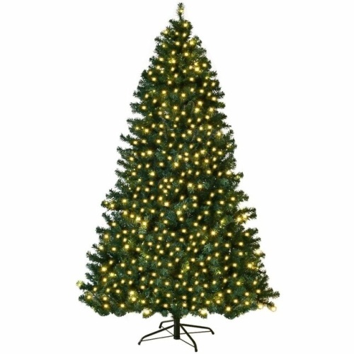 PVC Artificial Christmas Tree W/ Led Lights & Stand - 8' - Lot 477