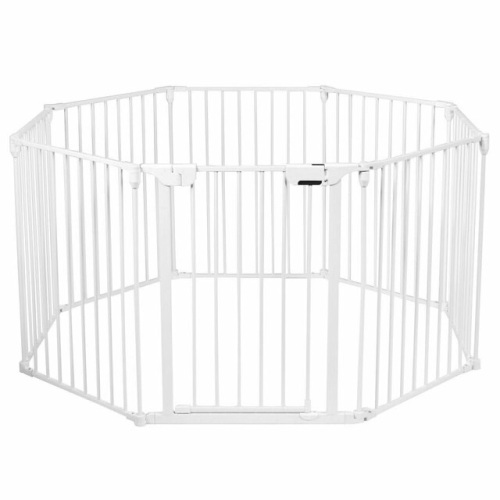 Adjustable Panel Baby Safe Metal Gate Play Yard - Lot 502