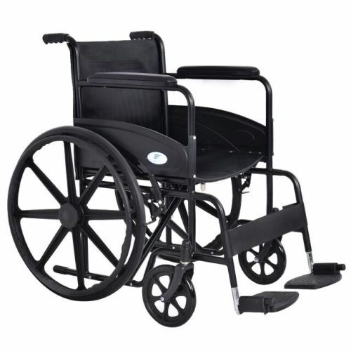 24" Lightweight Foldable Medical Wheelchair With Footrest - Lot 512
