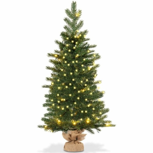 3' Tabletop Battery Operated Christmas Tree With Led Lights - Lot 513