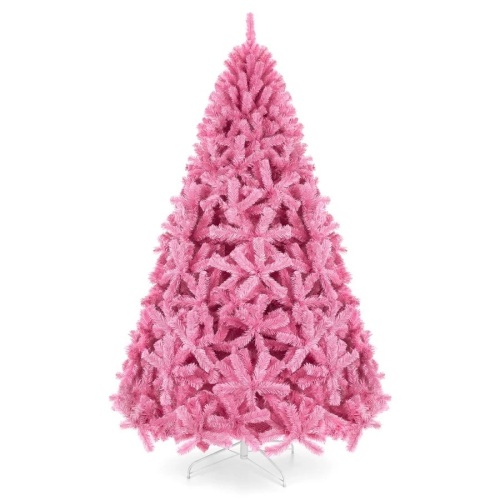 Pink Artificial Fir Christmas Tree w/ Foldable Stand - 6ft - Lot 561