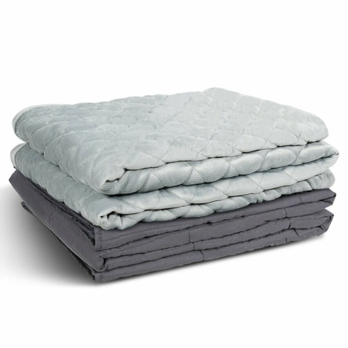20Lbs 100% Cotton Weighted Blanket With Crystal Cover - Lot 562