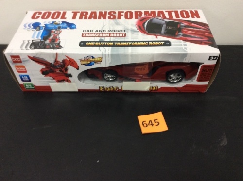 1/18 Scale RC Remote Control Transforming Robot Car Toys - Lot 645