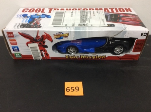 1/18 Scale RC Remote Control Transforming Robot Car Toys - Lot 659