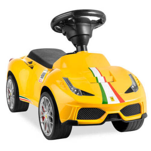 Kids Ferrari 458 Foot-to-Floor Sports Ride-On Push Car Scooter w/ Horn - Lot 703