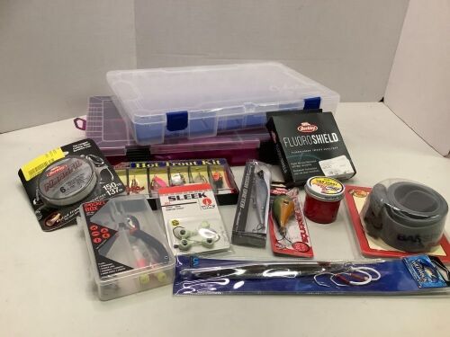 Lot of (12) Misc. Fishing Lures and Supplies - Lot 57