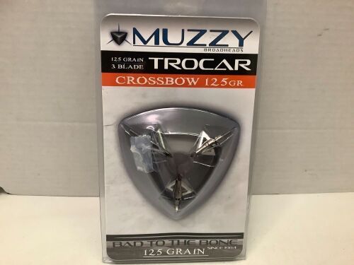 Muzzy Broadheads, Crossbow 125GR, Package Damaged, Ecommerce Return - Lot 101
