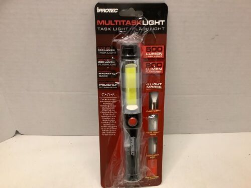 Iprotec Multitask Light Task Light & Flashlight, Powers Up, Ecommerce Return - Lot 112