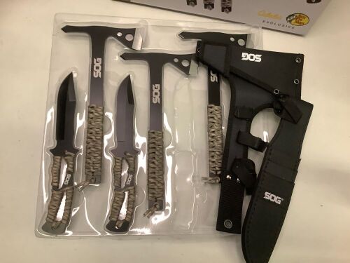 SOG Throwing Kit, Missing 1 Knife, Ecommerce Return - Lot 136