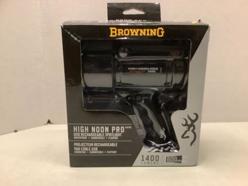 Browning High Noon Pro USB Rechargeable Spotlight, Powers Up, Needs new battery, Ecommerce Return - Lot 148