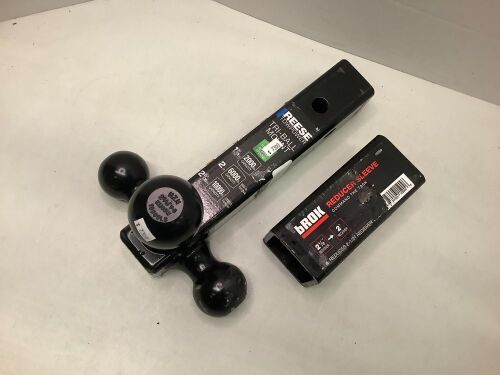 Reese Towpower Tri-Ball Mount, Brock Reducer Sleeve, Ecommerce Return - Lot 155