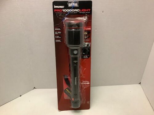 Iprotec Pro10000RC Light Flashlight + Powerbank, Powers Up, Ecommerce Return - Lot 163