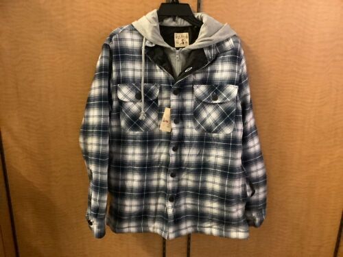 Red Head Men's Hooded Flannel, Medium, Appears New - Lot 249