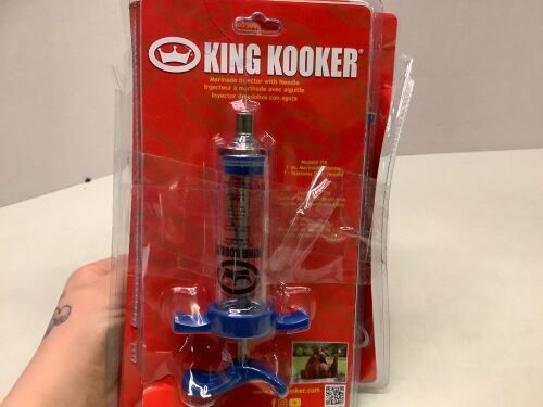 Lot of (3) KIng Kooker Marinade Injector with Needle, Ecommerce Return - Lot 366