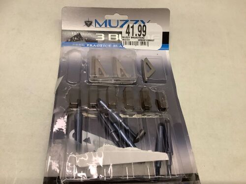 Muzzy Broadheads, 125 G 3 Blade 6 Pack, Missing Parts, Ecommerce Return - Lot 371