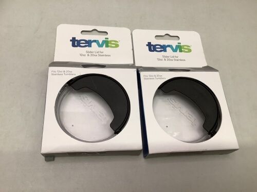 Lot of (2) Tervis Slider Lid, Appears New - Lot 420